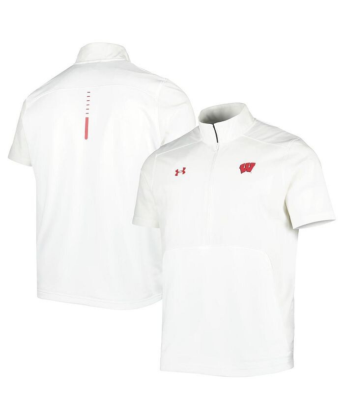 

Мужская белая куртка на молнии Wisconsin Badgers Motivate 2.0 Under Armour, белый