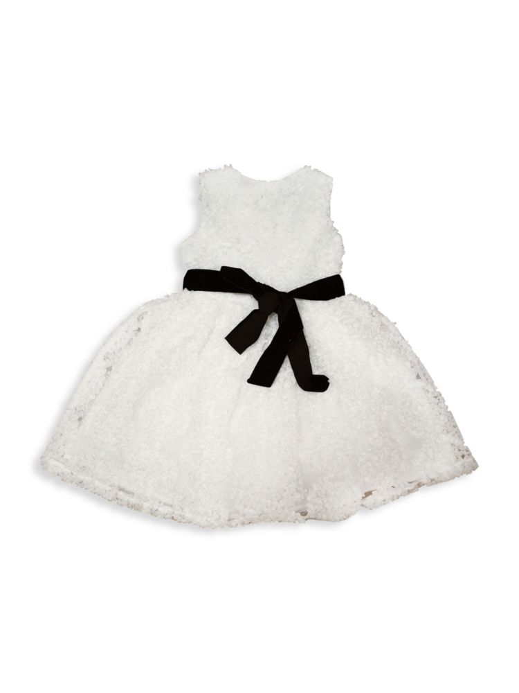 цена Фактурное платье с цветочным принтом для маленьких девочек, маленьких девочек и девочек Joe-Ella, белый