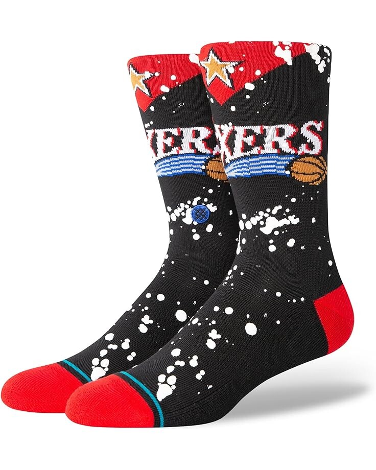 

Носки Stance Overspray Philadelphia 76ers, черный
