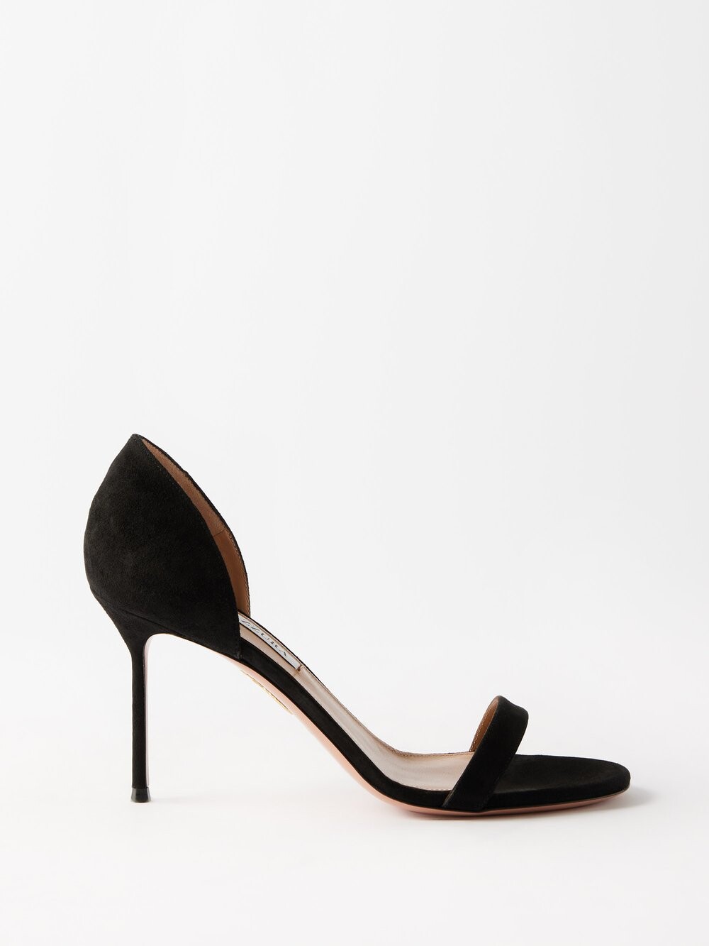 

Замшевые сандалии uptown 85 Aquazzura, черный