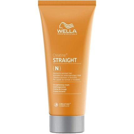 Creatine Straight Разглаживающий крем для нормальных и устойчивых волос 200мл, Wella