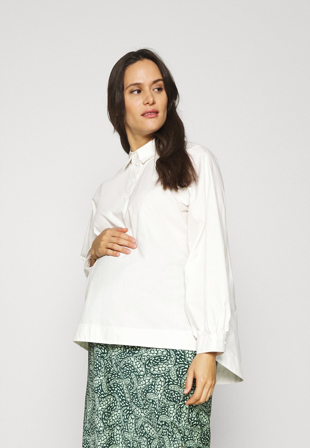 

Блузка Pieces Maternity, ярко-белый