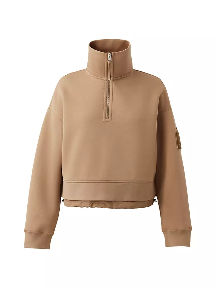 

Укороченный пуловер Monroe с молнией до половины Mackage, цвет camel