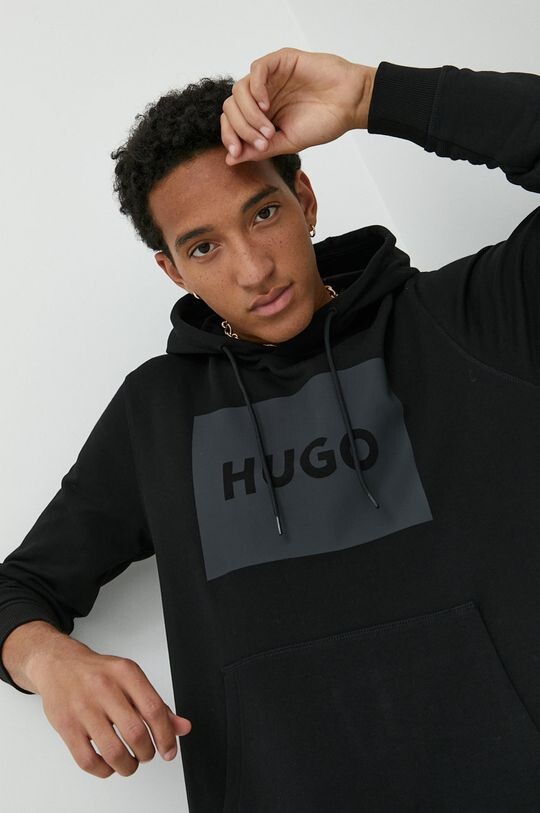 

Хлопковая толстовка Hugo, черный