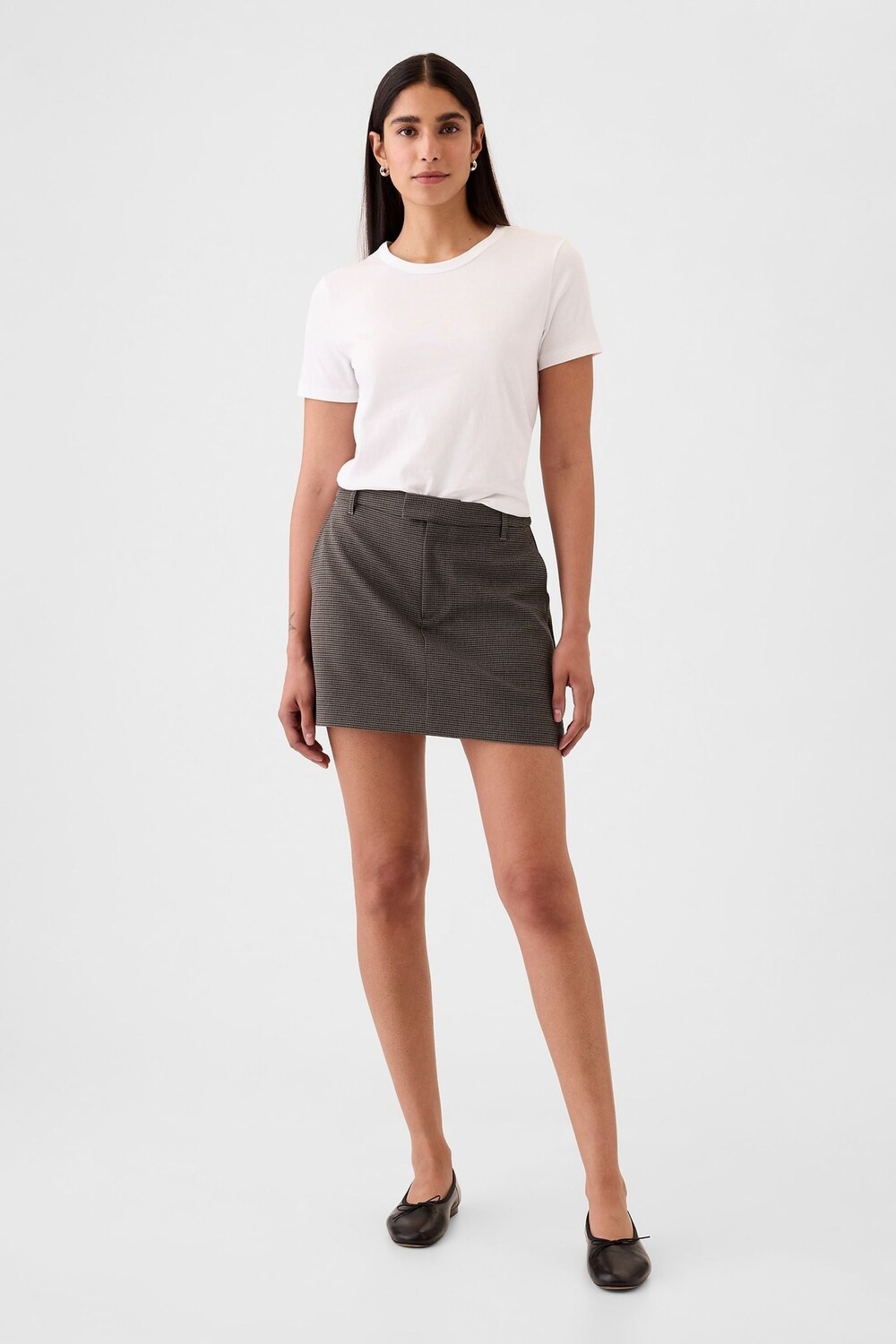 

Мини юбка Gap, коричневый