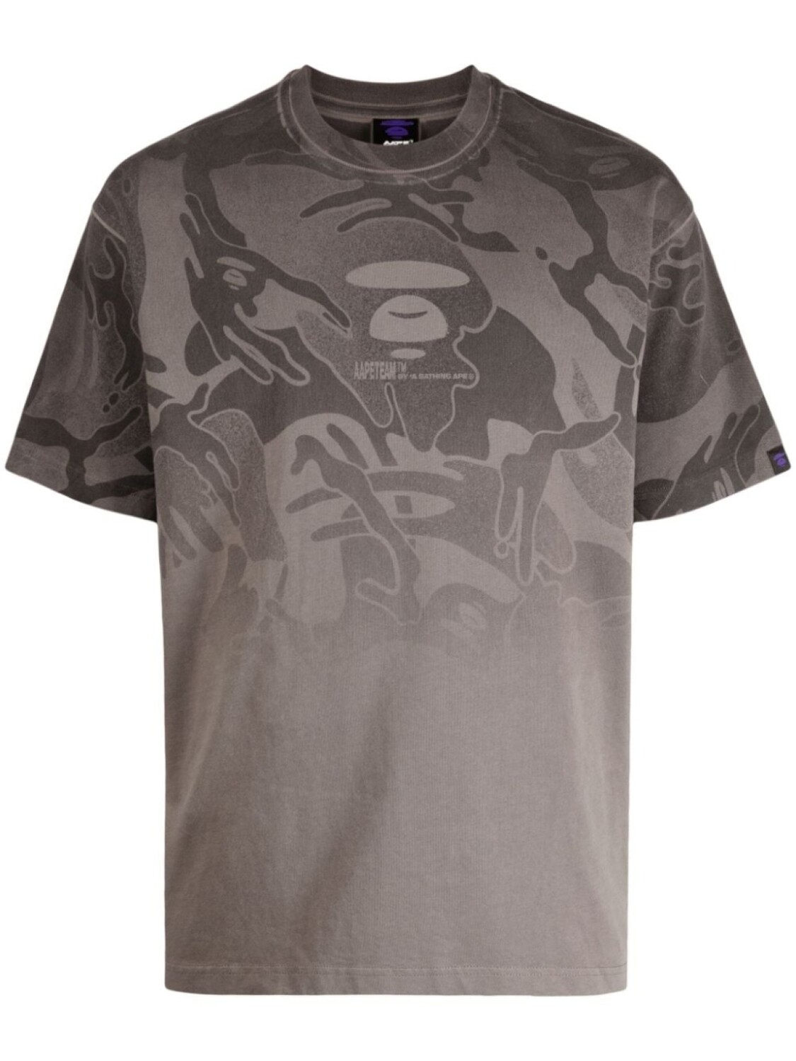 

Футболка с логотипом AAPE BY *A BATHING APE, коричневый