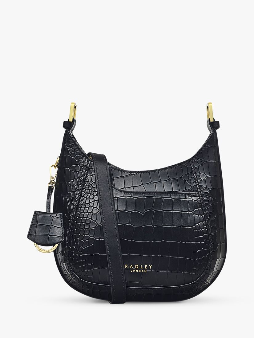 

Сумка через плечо Radley London Pockets 2.0 из кожи крокодила, черная, Черный