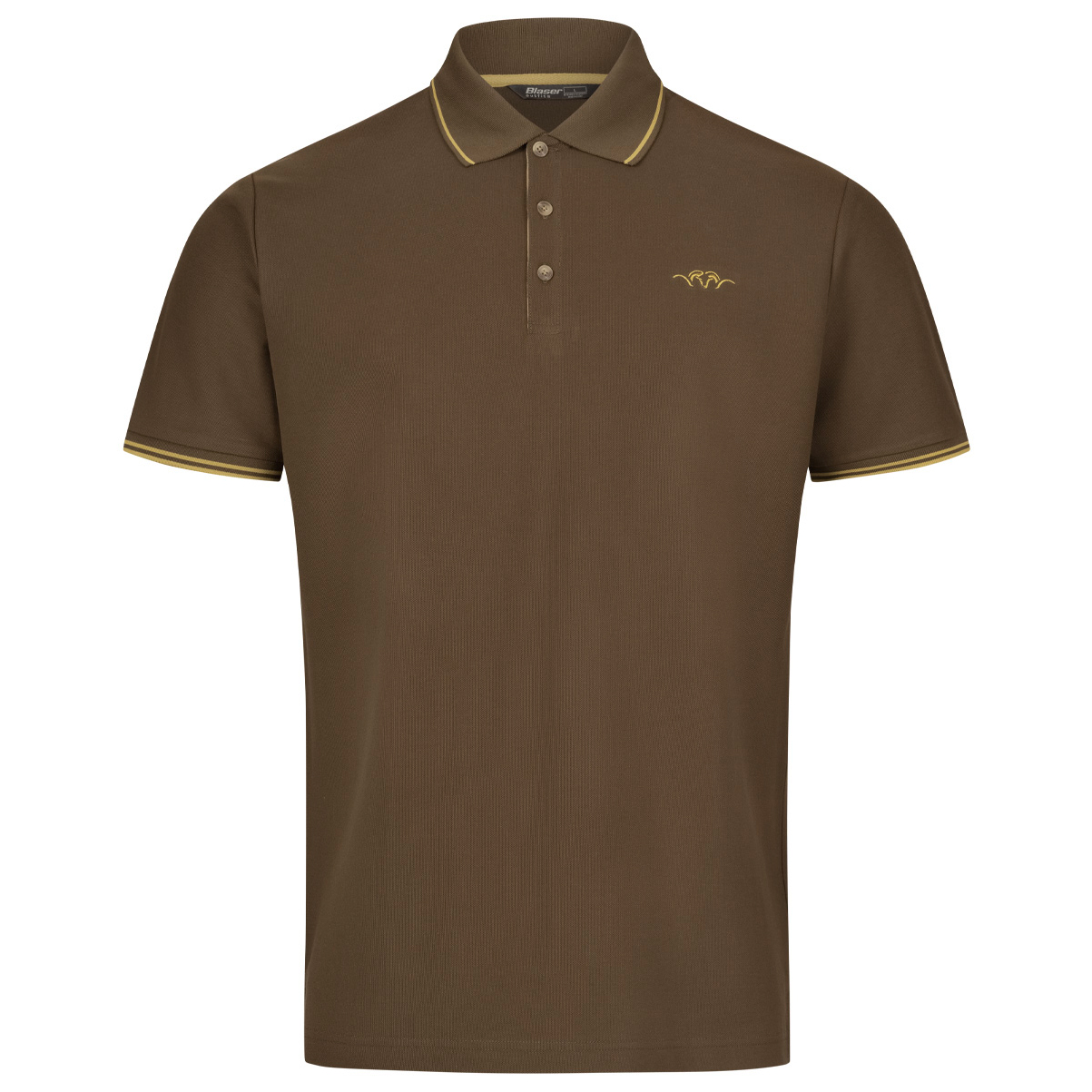 Рубашка поло Blaser Outfits Polo Shirt 22, цвет Dark Brown 1