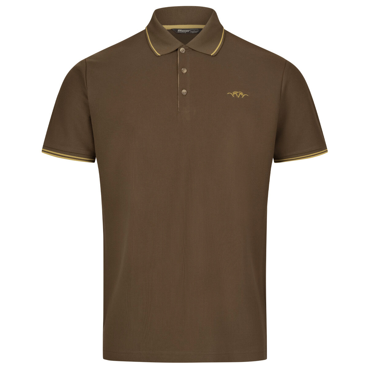 Рубашка поло Blaser Outfits Polo Shirt 22, цвет Dark Brown 1