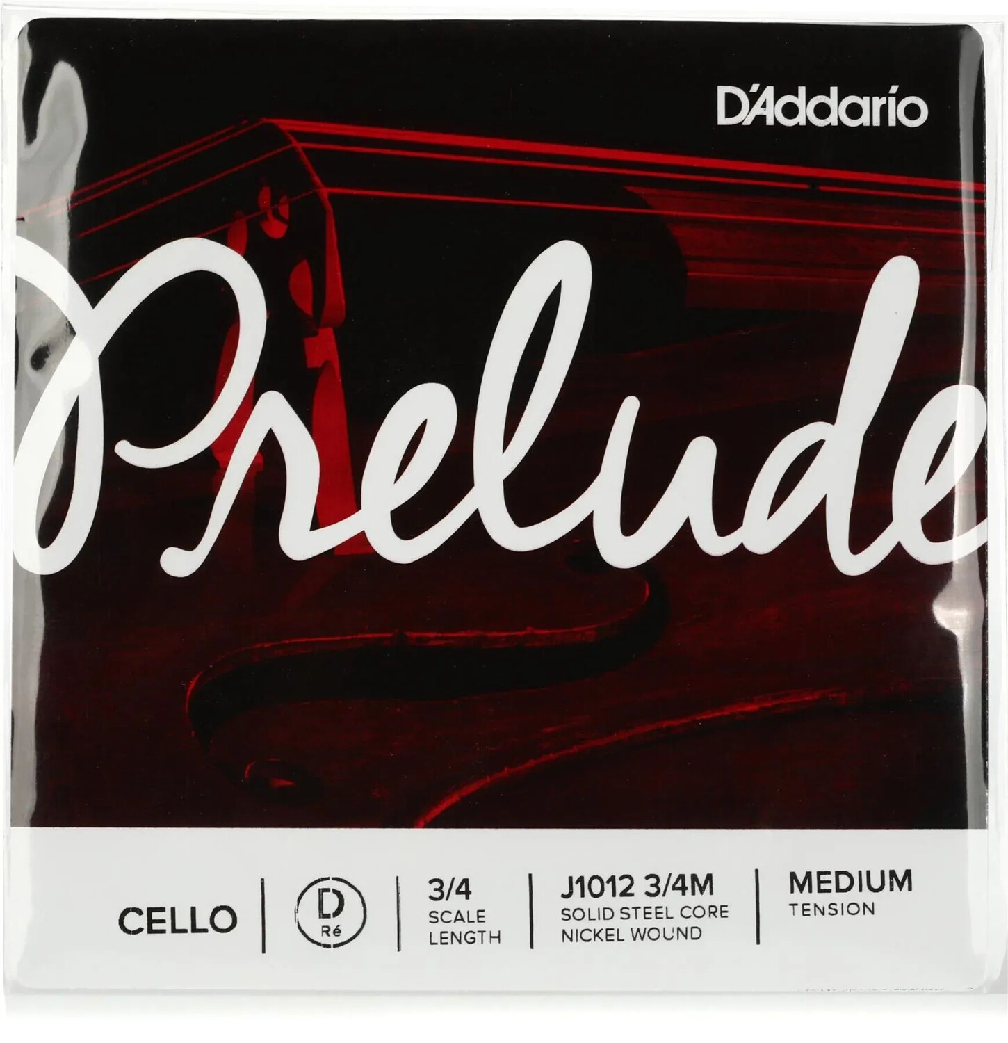 

D'Addario J1012 Prelude Cello D Струна - размер 3/4, среднее натяжение