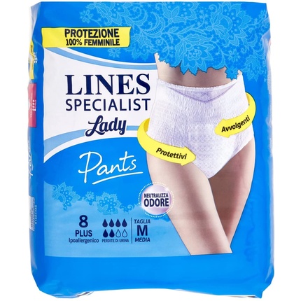 цена Впитывающие брюки-кюлоты Lines Specialist Plus от недержания мочи, размер M