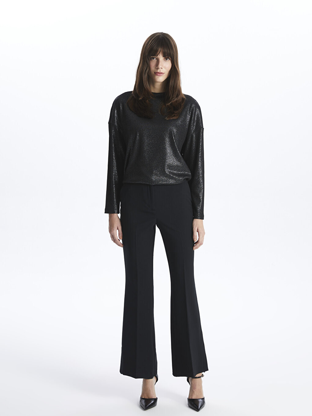 

Женские брюки прямого кроя стандартного кроя LCW Modest
