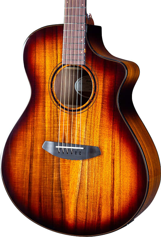 

Акустическая гитара Breedlove Pursuit Exotic S Concert Edgeburst CE Acoustic-Electric Guitar, Koa