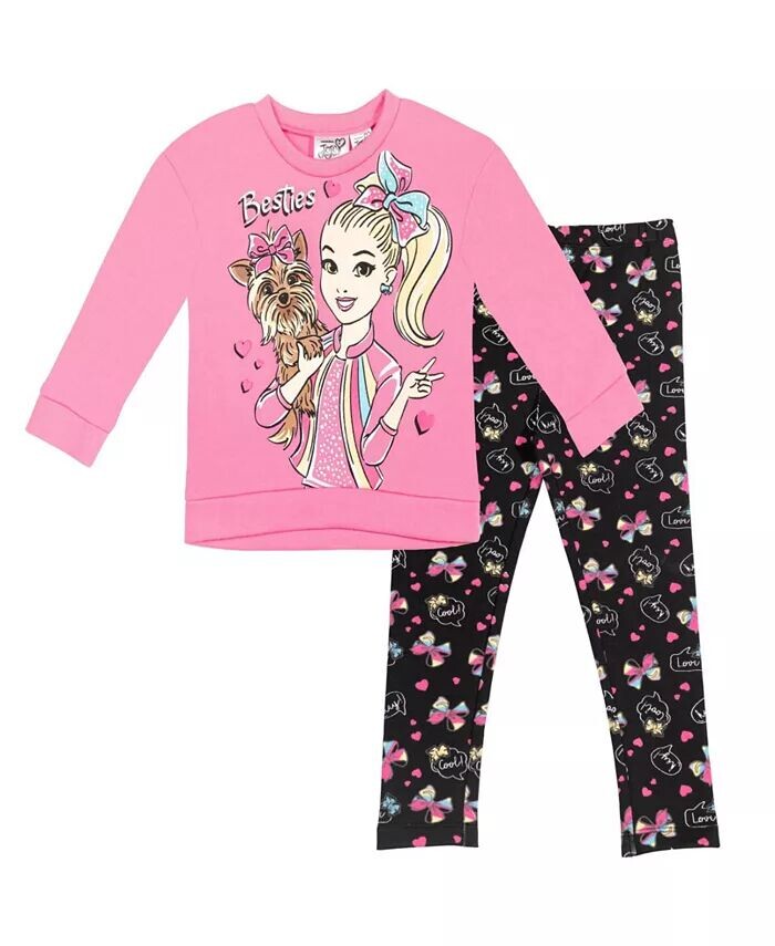 

Толстовка и леггинсы для маленьких девочек Jojo Siwa, мультиколор