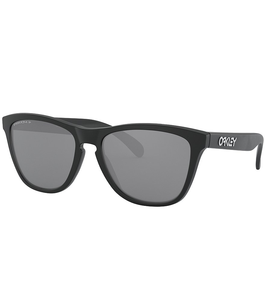 Мужские квадратные солнцезащитные очки Oakley OO9013 Frogskins 55 мм, черный цена и фото