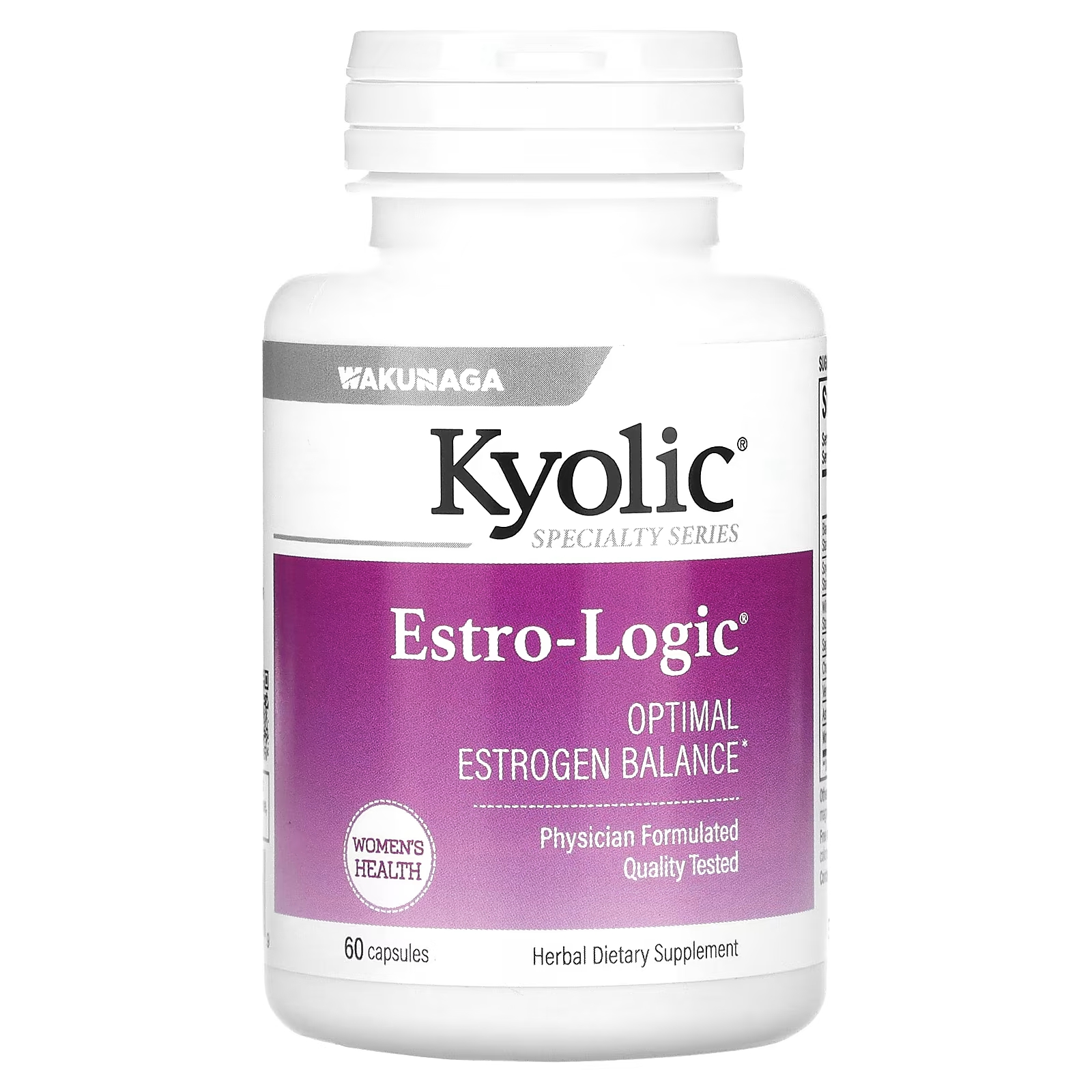 Kyolic Estro Logic, 60 капсул kyolic estro logic 60 капсул