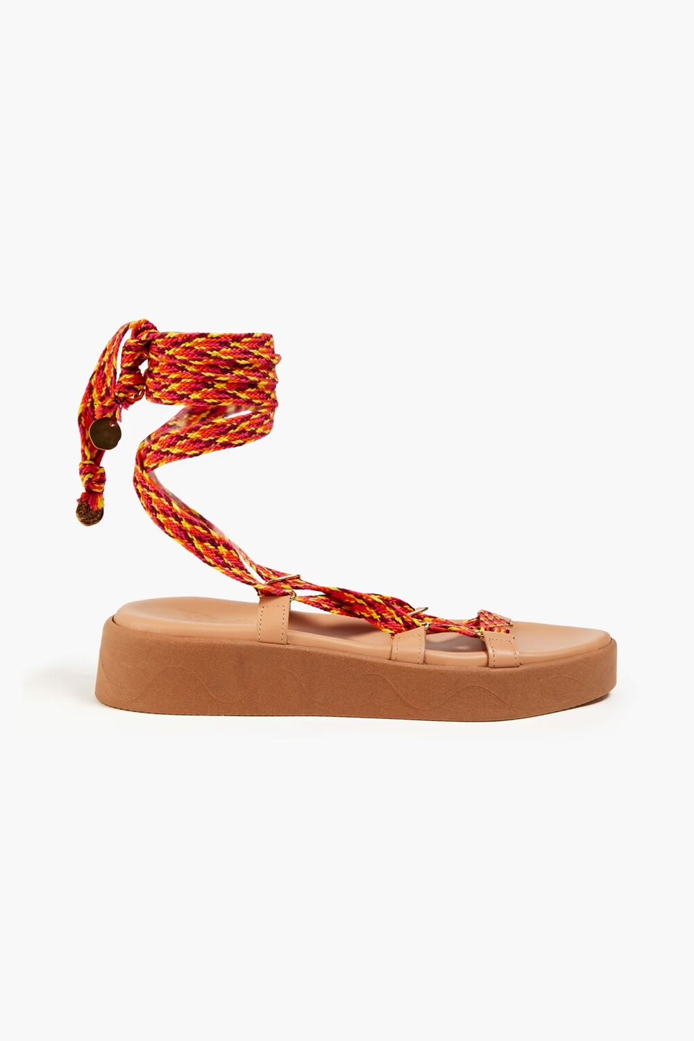 

Босоножки Evelina на платформе с плетеной верёвкой Ancient Greek Sandals, фуксия