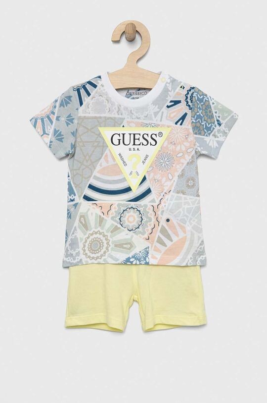 

Хлопковый костюм для новорожденных Guess, синий
