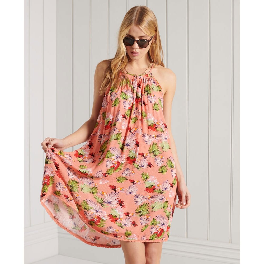 

Короткое платье Superdry Beach Cami, розовый