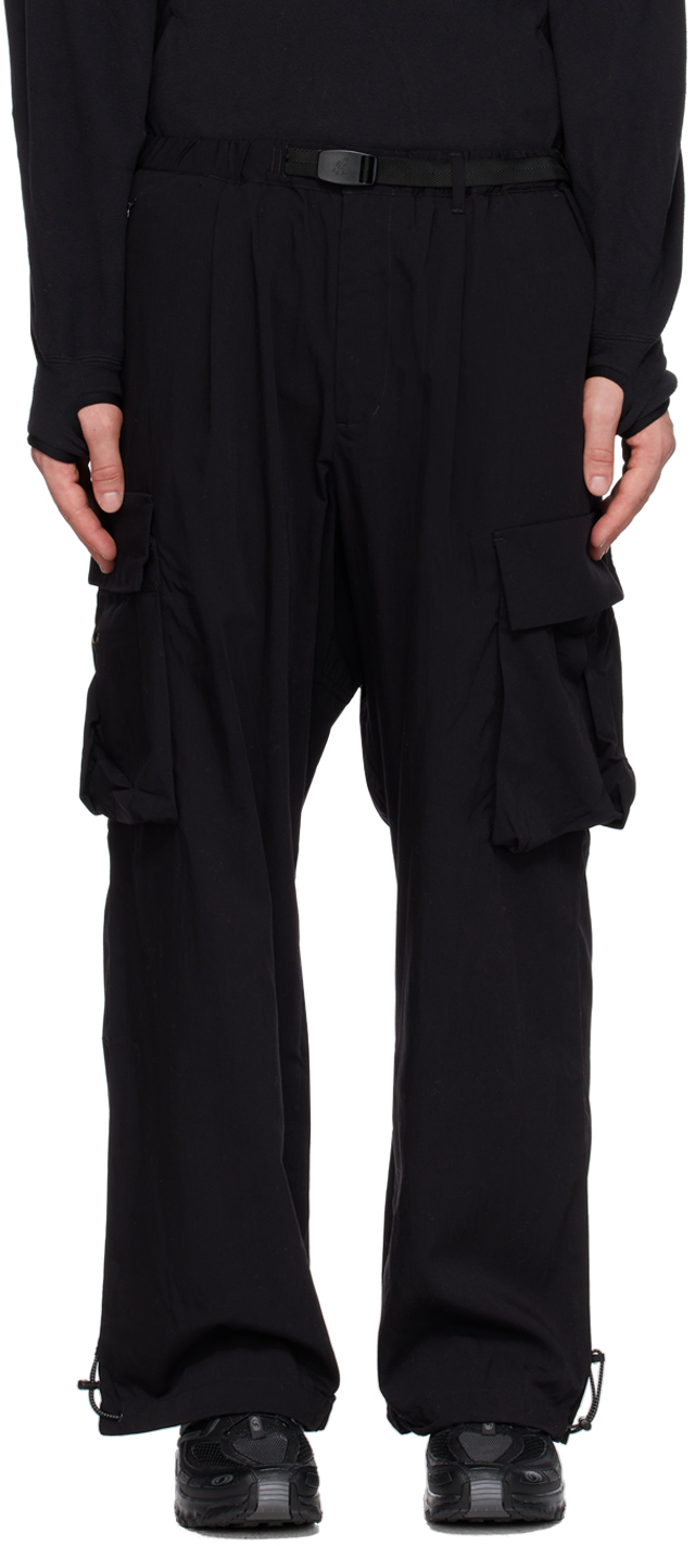 Черные длинные спортивные брюки-карго Grammici Edition F/CE.