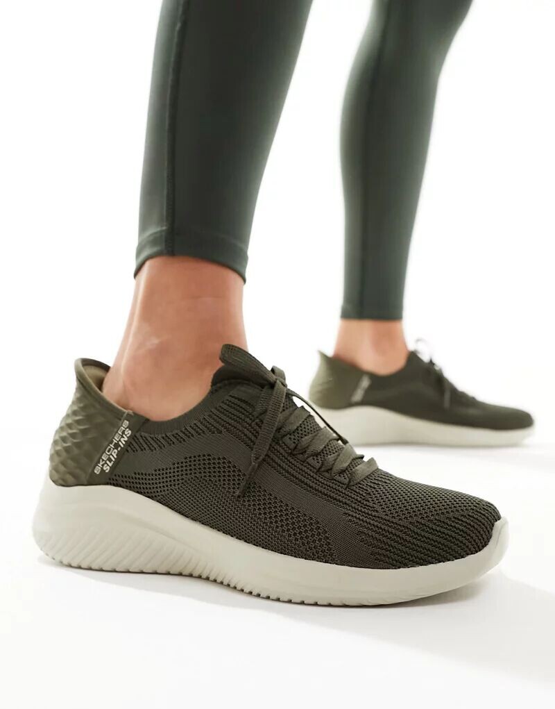 

Кроссовки Skechers Ultra Flex 3.0 Brilliant Path оливкового цвета