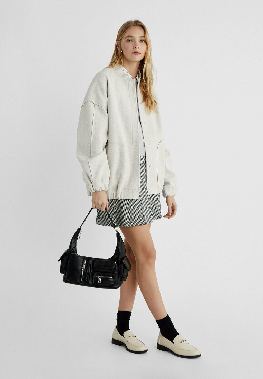 

Сумка WITH POCKETS Stradivarius, цвет black