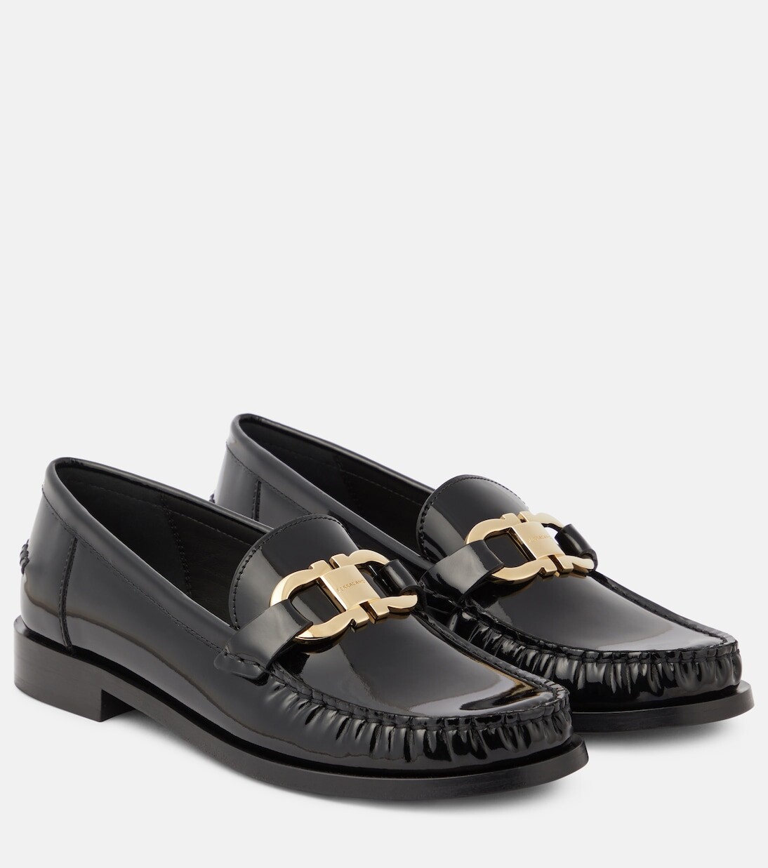 

Кожаные лоферы maryan Ferragamo, черный