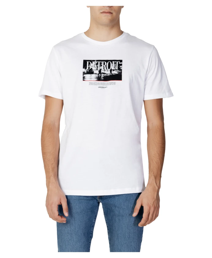 

Футболка с круглым вырезом осенне зимняя коллекция Jack & Jones, белый
