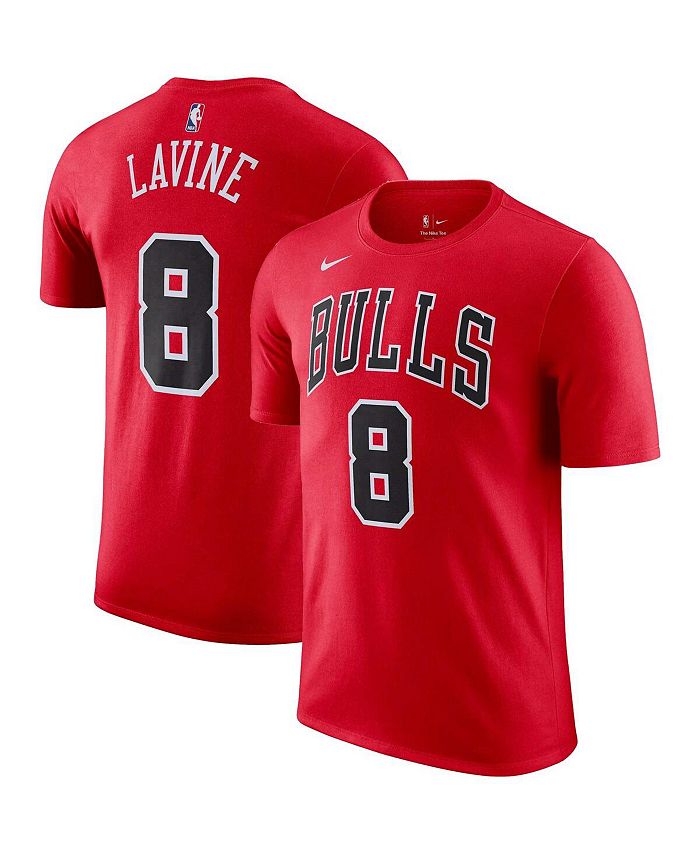 

Мужская красная футболка Zach LaVine Chicago Bulls Icon 2022/23 с именем и номером Performance Nike, красный