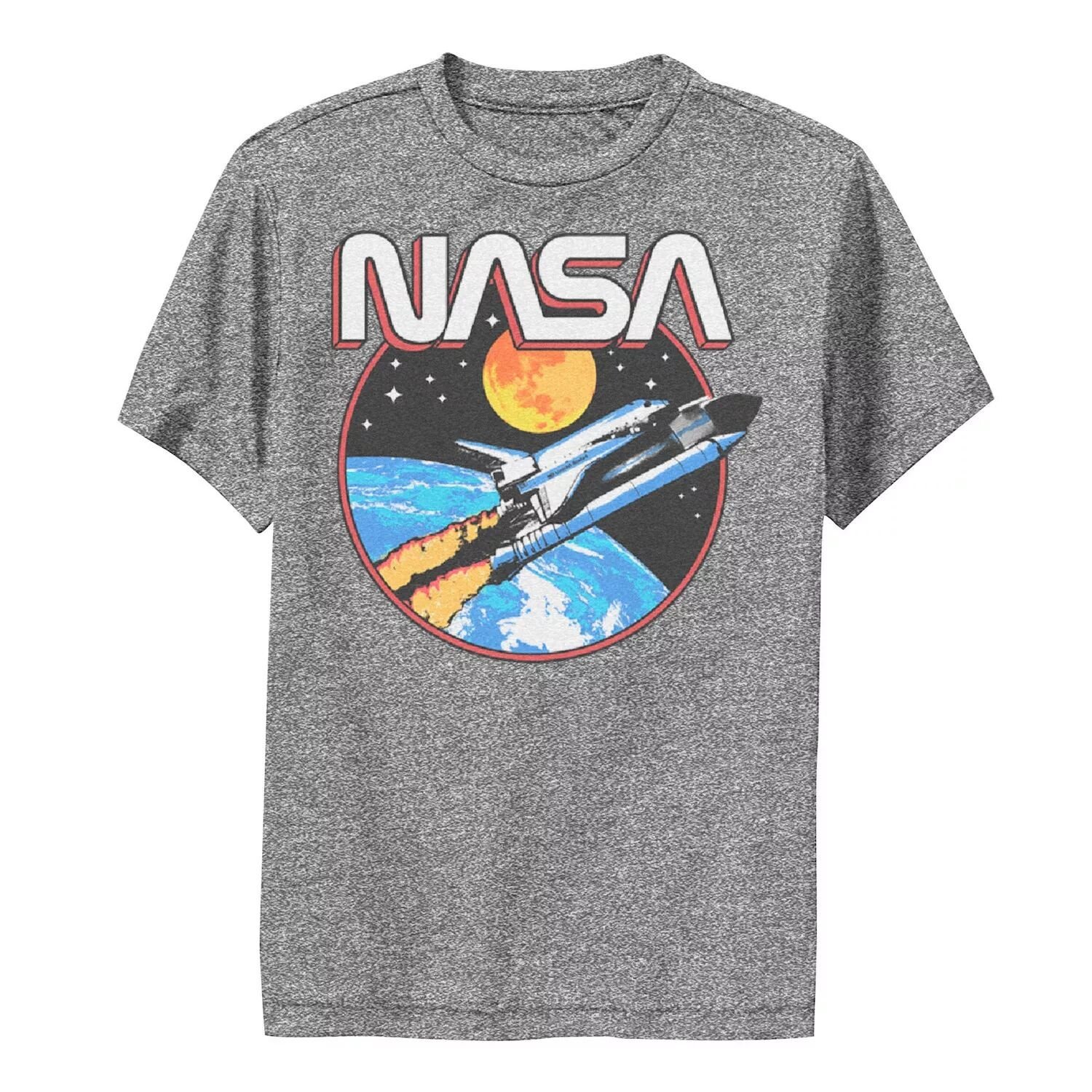 

Футболка NASA для мальчиков 8–20 лет с графическим рисунком «Start Off Space Performance» в стиле ретро Licensed Character