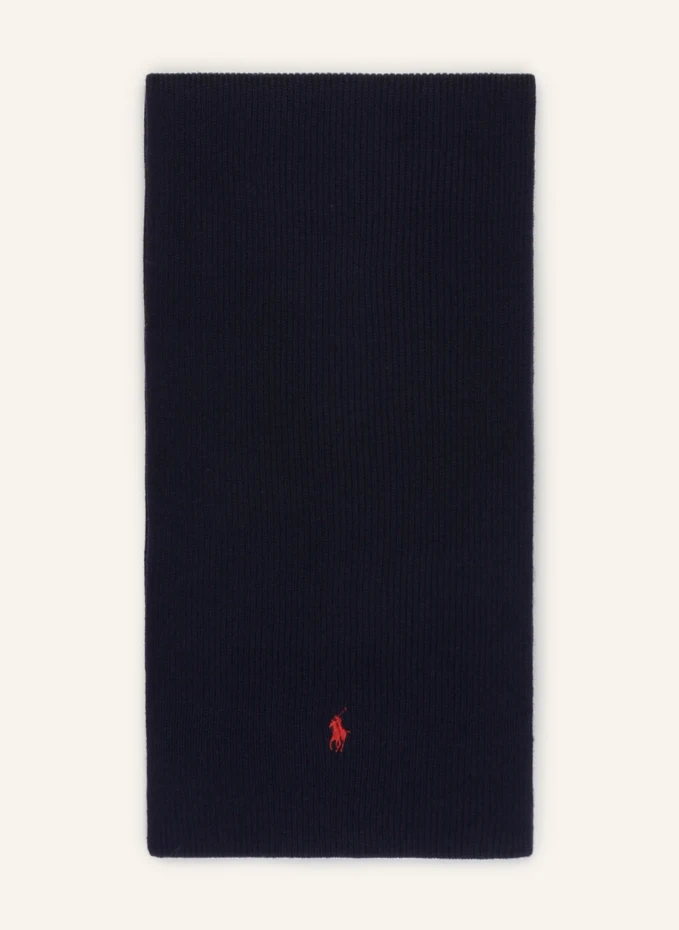 

Шарф из мериносовой шерсти Polo Ralph Lauren, синий