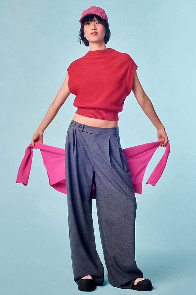 

Брюки Anthropologie меланжевые, серый