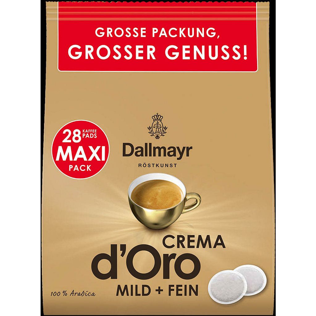 

Кофе Dallmayr Crema d'Oro в капсулах с мягкой арабикой, 28 подушечек