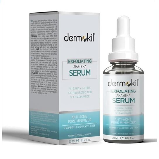 

Разглаживающая сыворотка для лица 30мл Exfoliating Aha+Bha Niacinamine Serum, dermokil