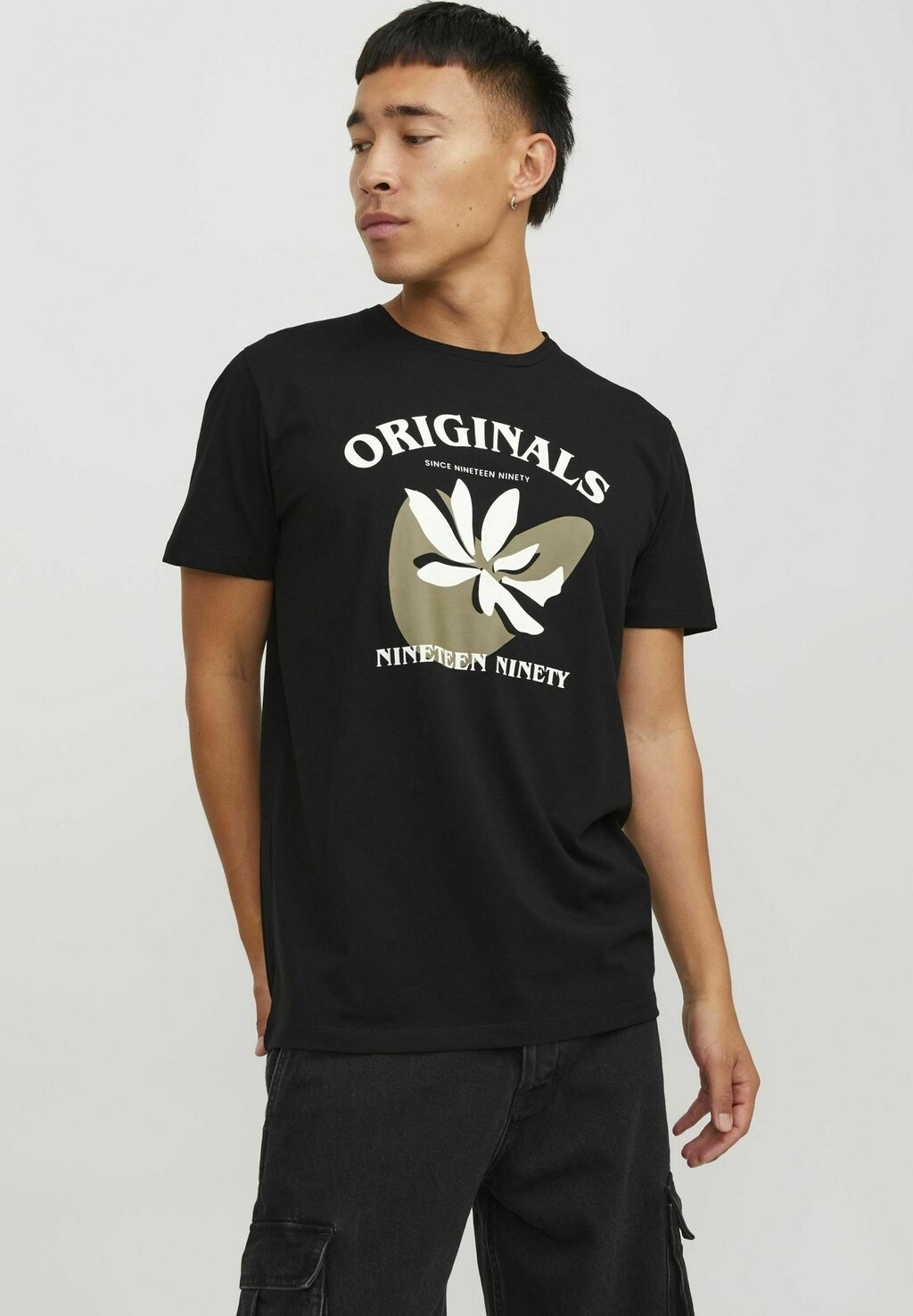 

Футболка с принтом Crew Neck Jack & Jones, черный
