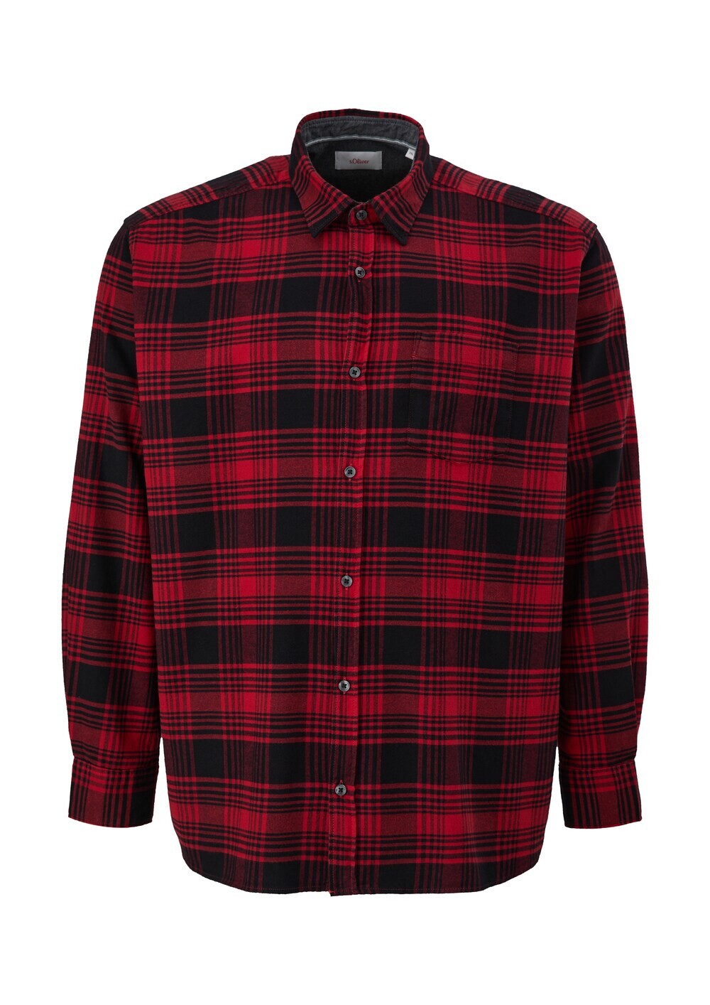 

Рубашка на пуговицах стандартного кроя s.Oliver Men Big Sizes, красный