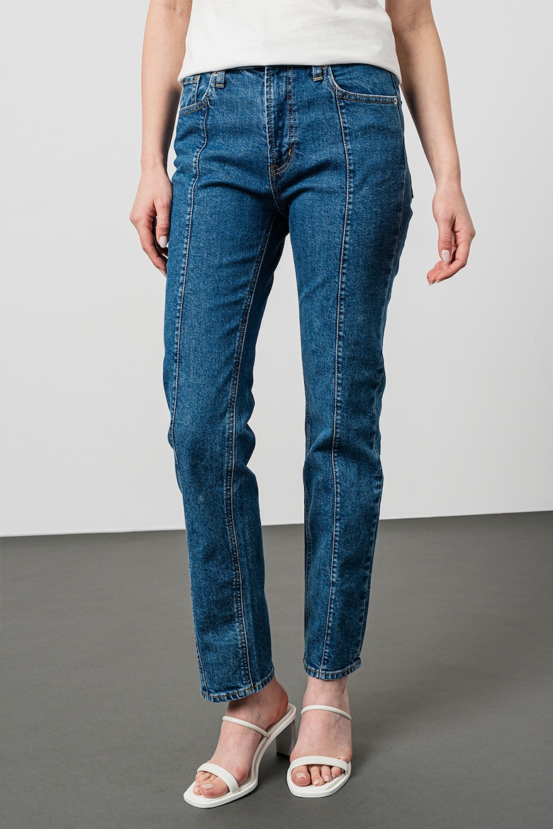 цена Узкие джинсы с высокой талией Gap, синий