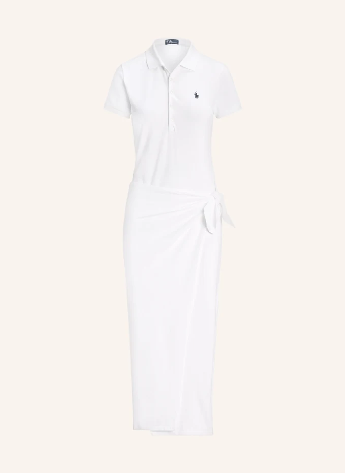 

Платье-поло из пике Polo Ralph Lauren, белый