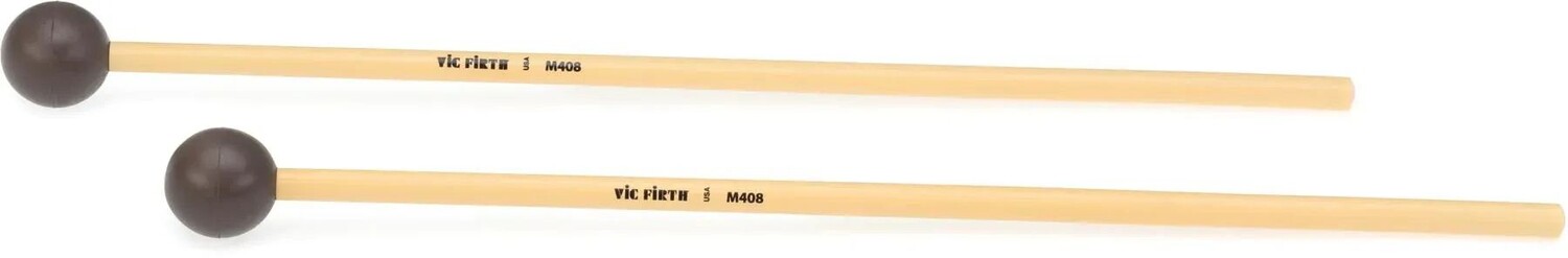 

Колотушки для клавиатуры Vic Firth M408 Articulate Series — круглый средний мягкий резиновый сердечник, ротанг