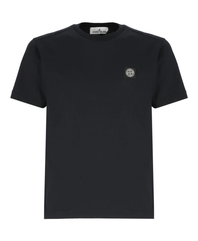 

Хлопковая футболка с логотипом Stone Island, синий