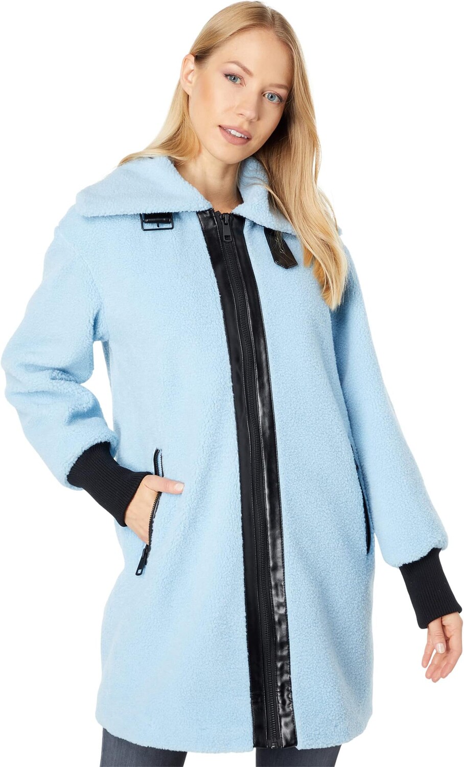 

Пальто NVLT Solid Berber Coat, цвет Blue Mist