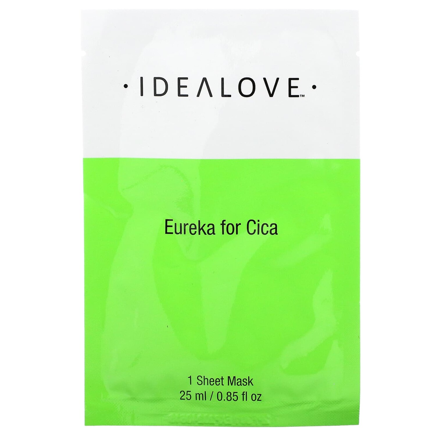 

Eureka for Cica, тканевая косметическая маска с экстрактом готу кола, 1 шт., 25 мл (0,85 жидк. унции), Idealove