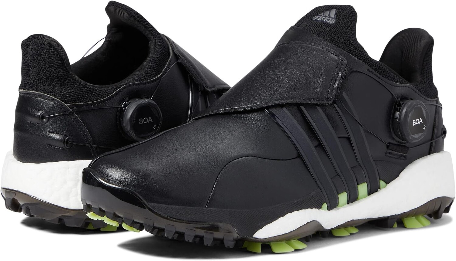 

Кроссовки Tour360 22 Boa Golf Shoes adidas, цвет Core Black/Iron Metallic/Pulse Lime
