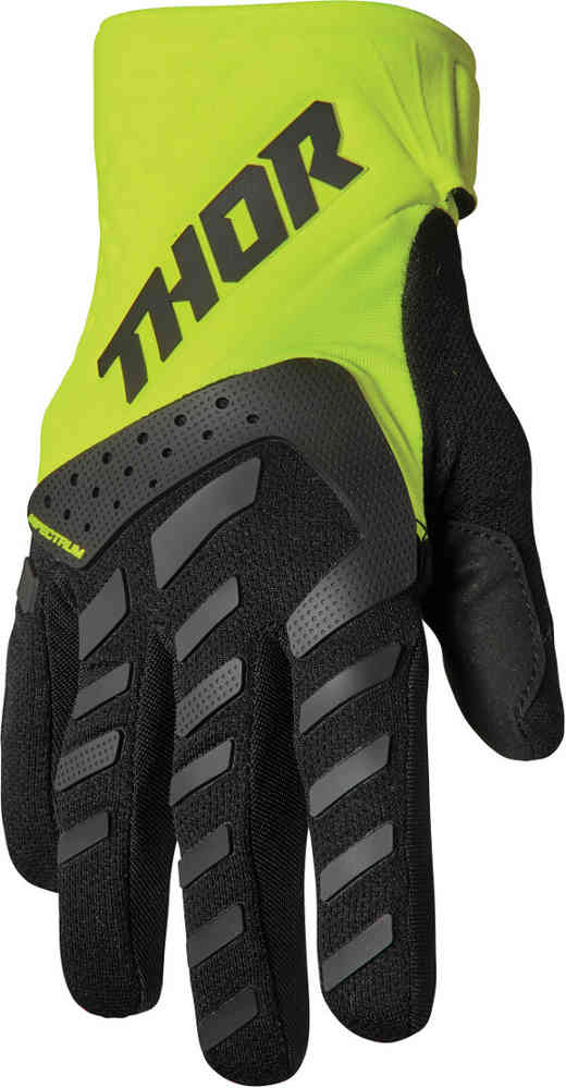 Перчатки для мотокросса Spectrum Touch Thor, черный/зеленый цена и фото