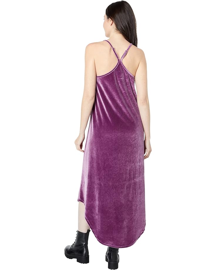 Платье Chaser Stretch Velvet Midi Dress, цвет Plum Pie цена и фото