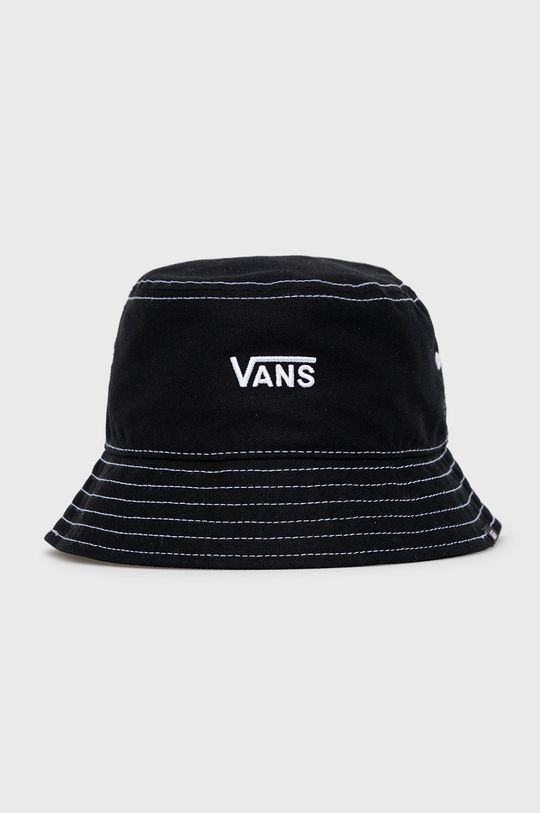 Хлопковая шапка Vans, черный