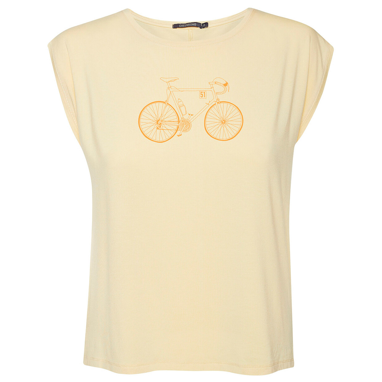 

Футболка Greenbomb Women's Bike Classic Timid Tops, цвет Lemon