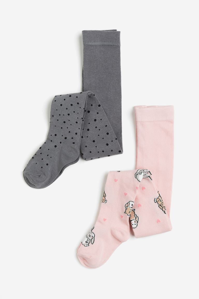 

2 упаковки колготок тонкой вязки H&M, розовый