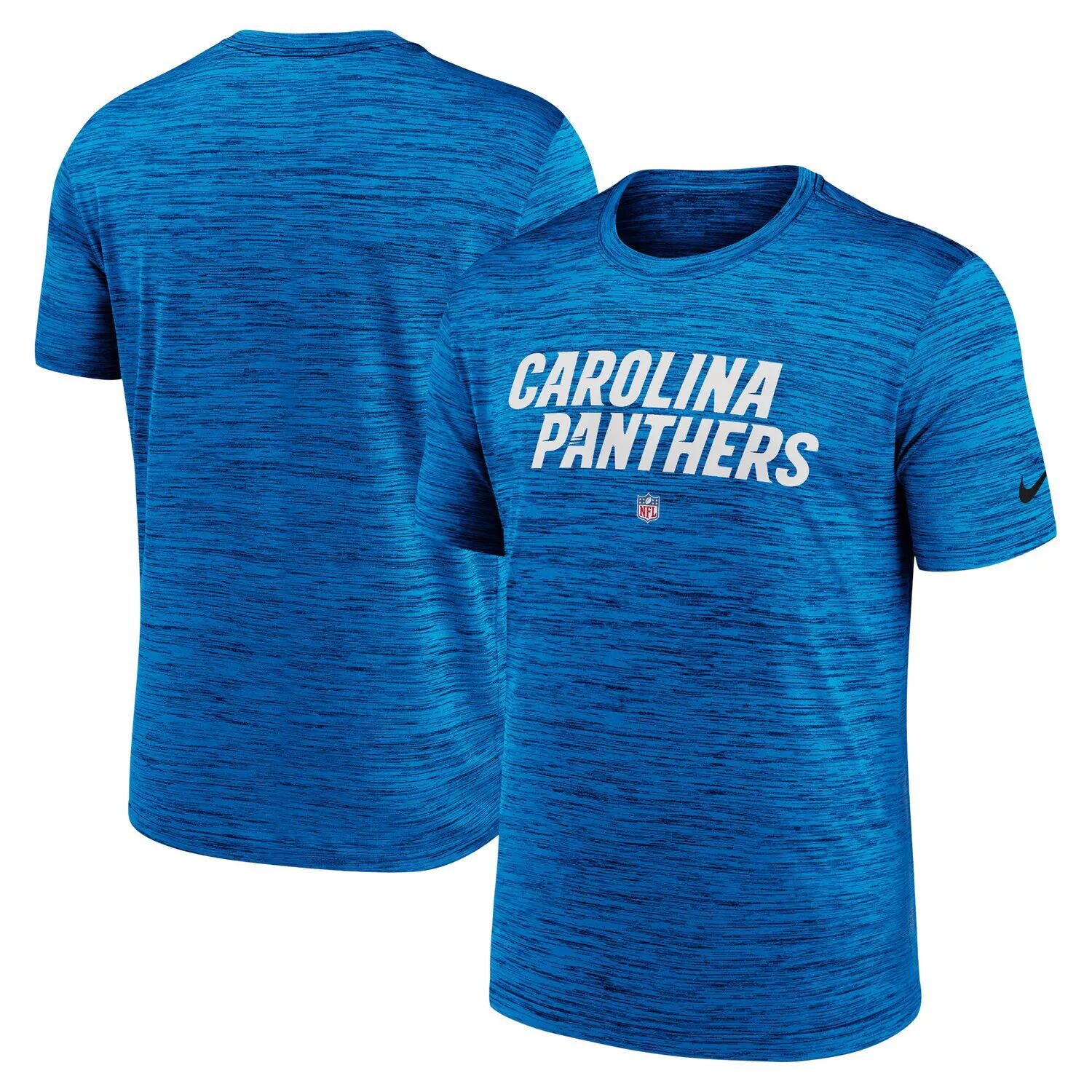 

Женская синяя футболка Nike Carolina Panthers Sideline Velocity Performance Nike