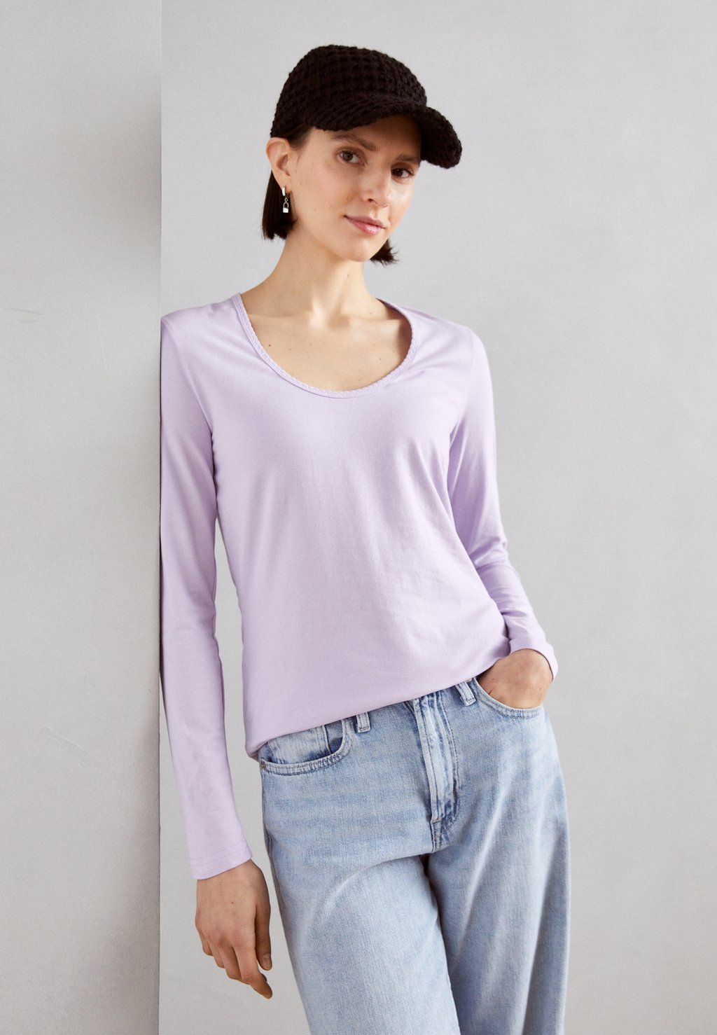 Рубашка с длинным рукавом Esprit, цвет lavender